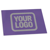 Custom Light Purple Gray Flag