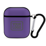 Custom Light Purple Dark Grey AirPods Case