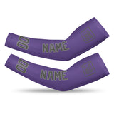 Custom Light Purple Dark Grey Arm Sleeve