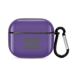 Custom Light Purple Dark Grey AirPods Case (3rd Generation)