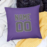 Custom Light Purple Dark Grey Pillowcase