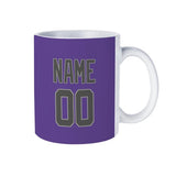 Custom Light Purple Dark Grey Mug