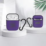 Custom Light Purple Dark Grey AirPods Case