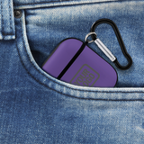 Custom Light Purple Dark Grey AirPods Case