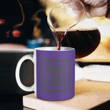 Custom Light Purple Dark Grey Mug
