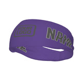 Custom Light Purple Dark Grey Sports headband