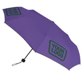 Custom Light Purple Green Automatic Umbrella
