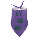 Custom Light Purple Green Pet Scarf