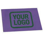 Custom Light Purple Green Flag