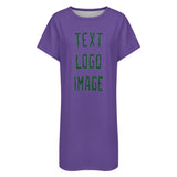 Custom Light Purple Green Nachthemd