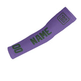 Custom Light Purple Dark Green Arm Sleeve