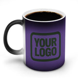 Custom Light Purple Dark Green Magic Mug