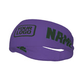 Custom Light Purple Dark Green Sports headband