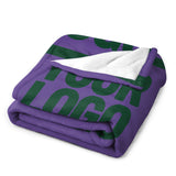 Custom Light Purple Green Blanket