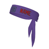 Custom Light Purple Red Headband