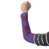 Custom Light Purple Red Arm Sleeve