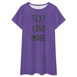 Custom Light Purple Dark Green Nachthemd
