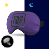 Custom Light Purple Dark Green Sleep Mask