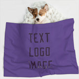 Custom Light Purple Purple Pet Blanket