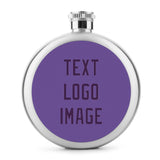 Custom Light Purple Purple Hip Flask