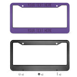 Custom Light Purple Purple License Plate Frame