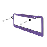 Custom Light Purple Purple License Plate Frame