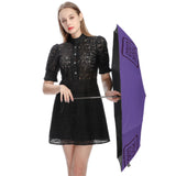 Custom Light Purple Purple Automatic Umbrella
