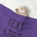 Custom Light Purple Purple Pet Blanket