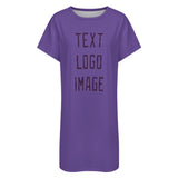 Custom Light Purple Purple Nachthemd
