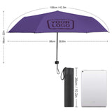 Custom Light Purple Purple Automatic Umbrella