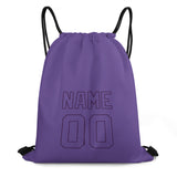 Custom Light Purple Light Purple Drawstring Bag
