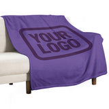 Custom Light Purple Purple Blanket