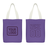Custom Light Purple Light Purple Canvas Tote Bag