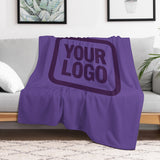 Custom Light Purple Purple Blanket