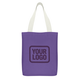Custom Light Purple Light Purple Canvas Tote Bag