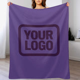 Custom Light Purple Purple Blanket