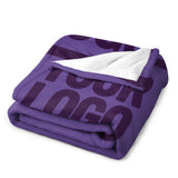 Custom Light Purple Purple Blanket