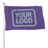 Custom Light Purple Light Blue Flag
