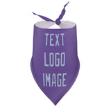 Custom Light Purple Light Blue Pet Scarf