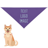 Custom Light Purple Light Blue Pet Scarf