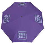 Custom Light Purple Light Blue Automatic Umbrella
