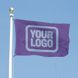 Custom Light Purple Light Blue Flag