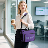 Custom Light Purple Light Blue Lunch Bag