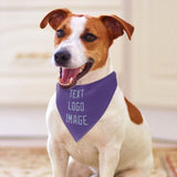 Custom Light Purple Light Blue Pet Scarf