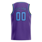 Custom Light Purple & Light Blue Colors Design Sports Basketball Jersey
