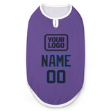 Custom Light Purple Navy Pet Vest
