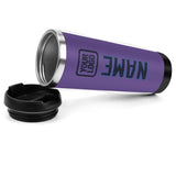 Custom Light Purple Navy Stainless Steel Water Cup