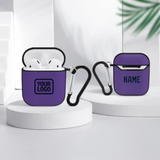 Custom Light Purple Navy AirPods Case