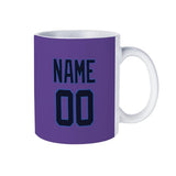 Custom Light Purple Navy Mug