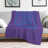 Custom Light Purple Sky Blue Blanket